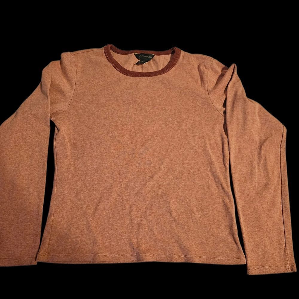 Banana Republic Women's Tan Long Sleeve Shirt